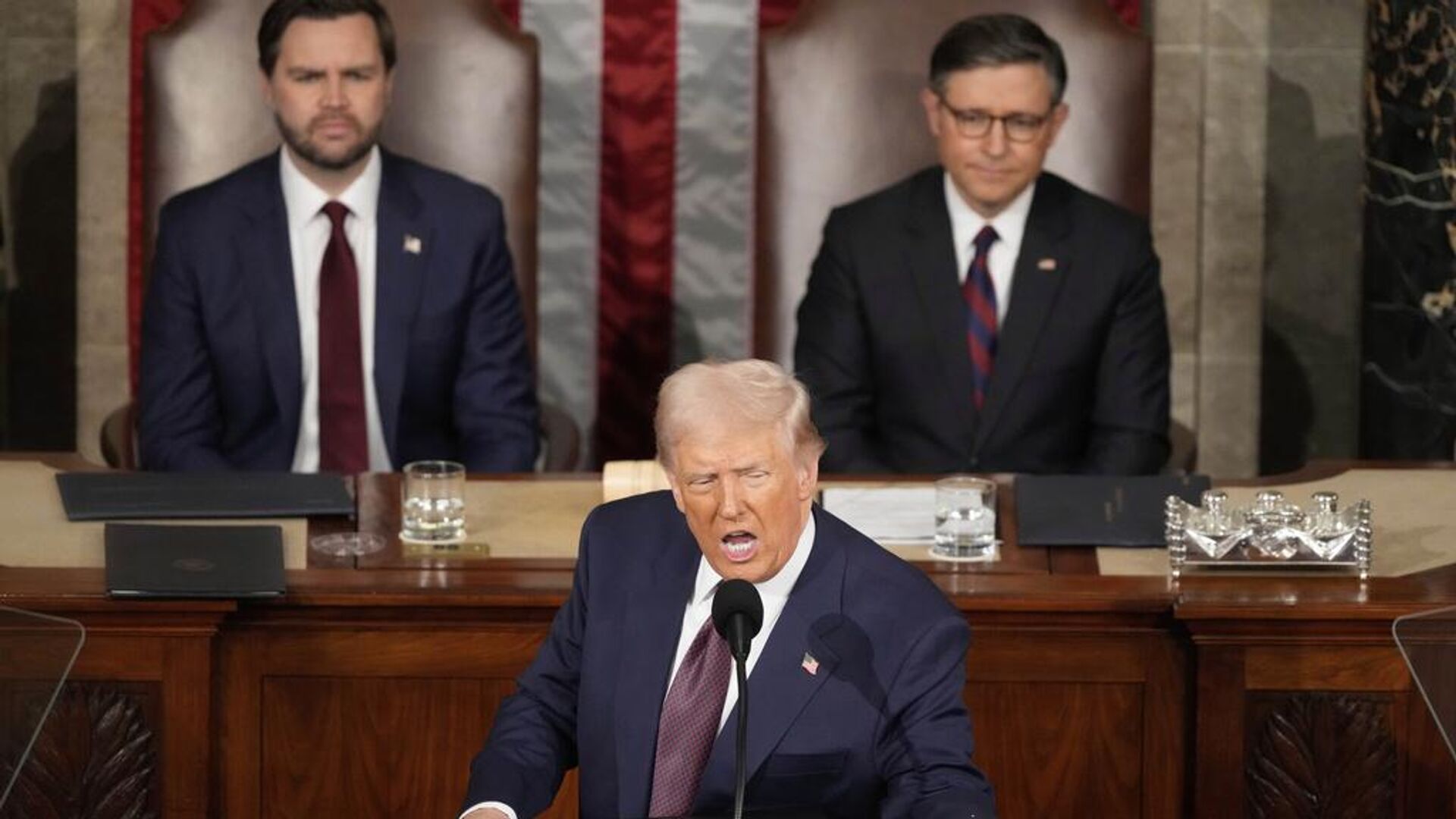 Президент США Дональд Трамп выступает перед обеими палатами Конгресса США - РИА Новости, 1920, 05.03.2025