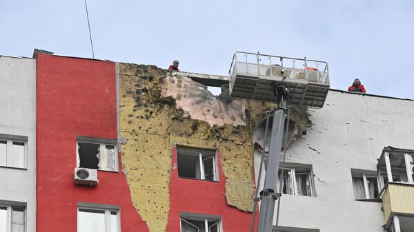 Последствия атаки БПЛА в Москве и Московской области