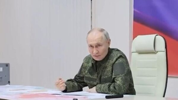 Владимир Путин в Курской области
