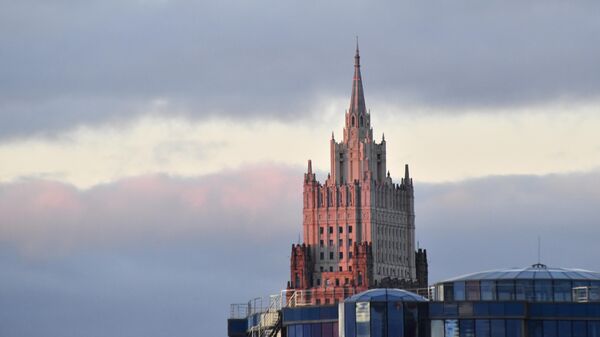 Здание Министерства иностранных дел РФ в Москве.