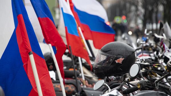 Автомотопробег мотоклуба Ночные волки в честь воссоединения Крыма с Россией из Симферополя в Севастополь Автомотопробег мотоклуба Ночные волки в честь воссоединения Крыма с Россией из Симферополя в Севастополь