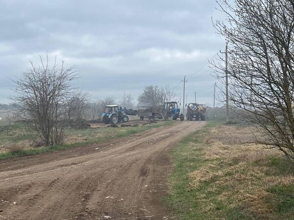 Пожар на мусорном полигоне в Джанкое Пожар на мусорном полигоне в Джанкое