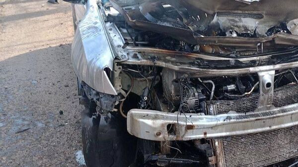Нацисты ударили по машине главы Беловского района, который развозил хлеб
