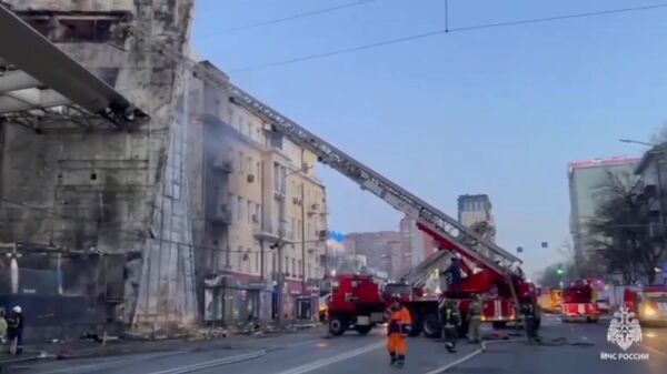 Пожар в Ростовском ТЦ