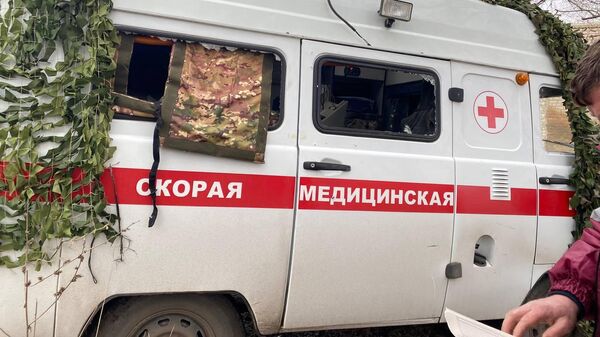 Украинские боевики прицельно ударили по бригаде скорой помощи в ЛНР
