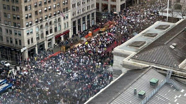 Протесты в США и Европе против Трампа