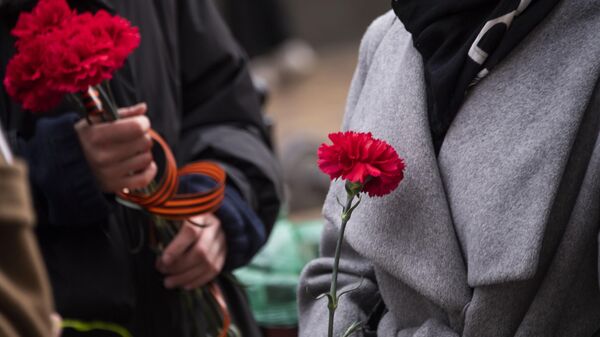 Митинг памяти членов подпольной группы Сокол в симферополе