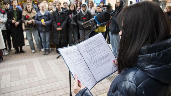 Митинг памяти членов подпольной группы Сокол в симферополе
