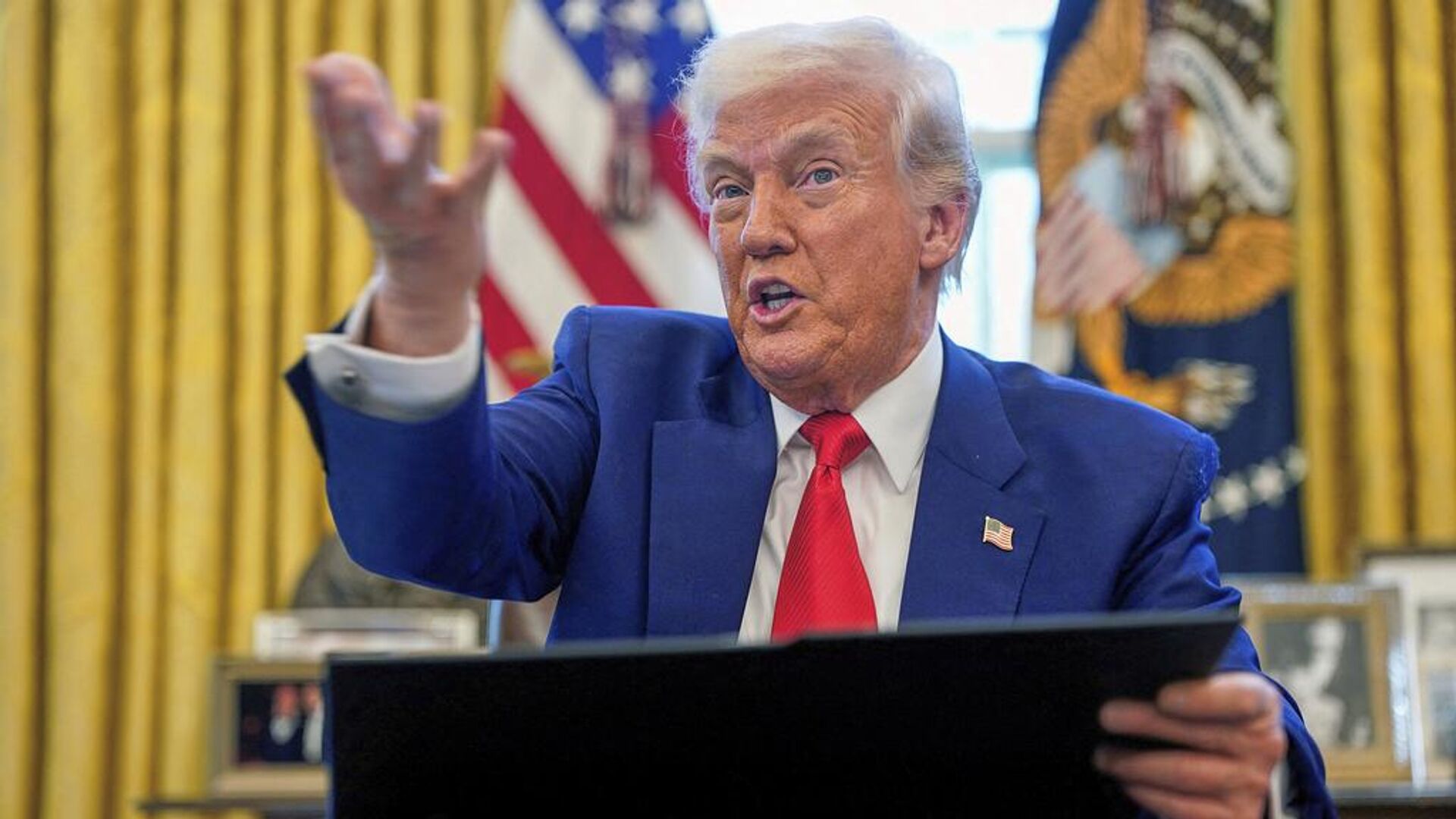 Президент США Дональд Трамп Президент США Дональд Трамп - РИА Новости, 1920, 10.04.2025