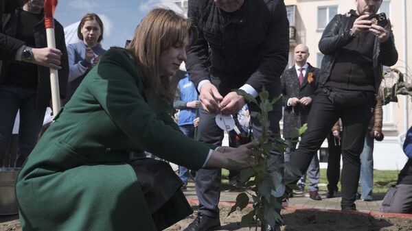 Тополя Победы высадили в Керчи в годовщину освобождения города