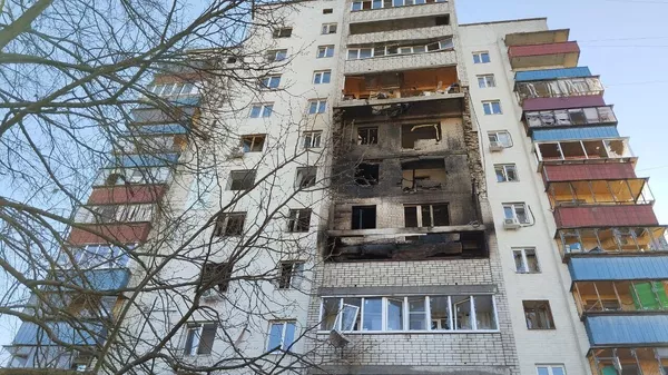 Последствия атаки беспилотников на Курск