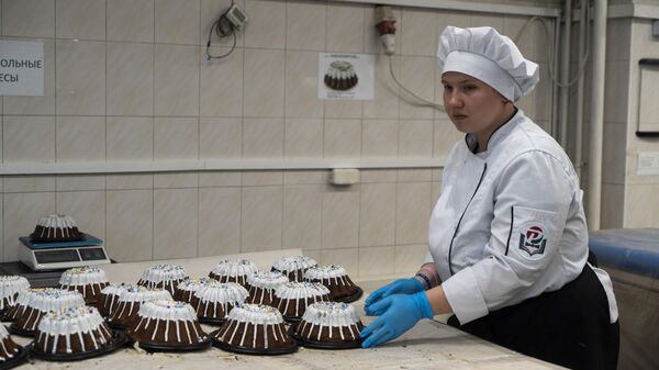Освящение пасхальных куличей и кексов Освящение пасхальных куличей и кексов