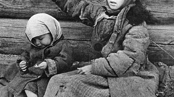 Дети, освобожденные из немецкого плена Дети, освобожденные из немецкого плена