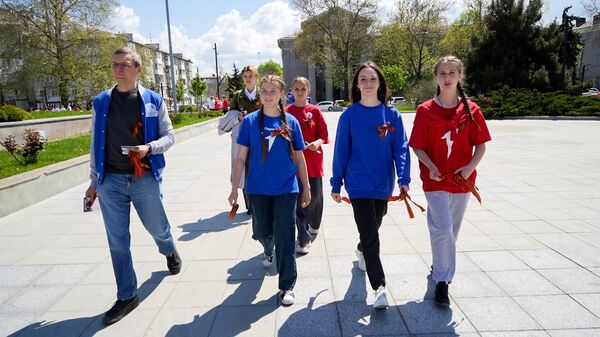 В Крыму стартовала акция Георгиевская ленточка