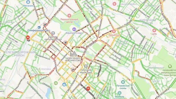 Пробки в Симферополе 30 апреля 2025 года