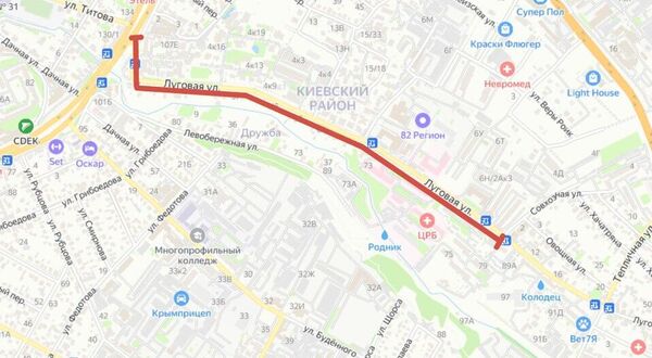 В Симферополе временно ограничат движение по улице Луговой В Симферополе временно ограничат движение по улице Луговой