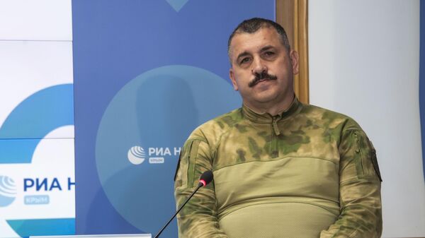 Участник боевых действий, заместитель командира отряда - начальник службы БПЛА Барс-Крым Олег Саннэ Участник боевых действий, заместитель командира отряда - начальник службы БПЛА Барс-Крым Олег Саннэ