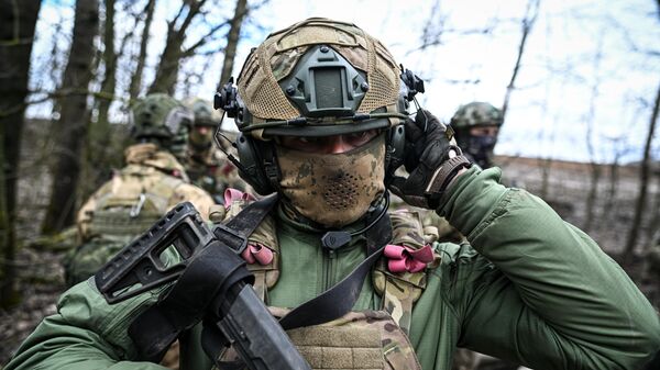 Военнослужащие штурмового подразделения Федосийского полка Воздушно-десантных войск (ВДВ)