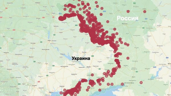 Карта обстрелов гражданских объектов ВСУ за период с 01 по 30 апреля 2025 года