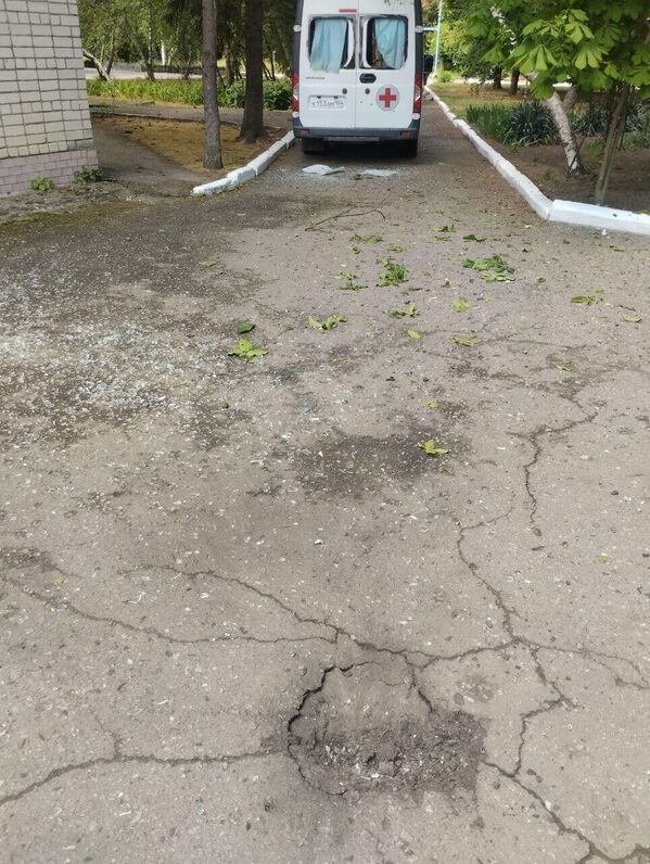 Беспилотник ВСУ ударил по больнице в Алешках на Херсонщине Беспилотник ВСУ ударил по больнице в Алешках на Херсонщине
