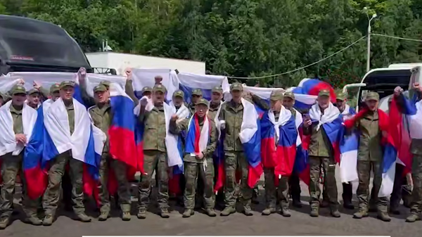Возвращение российских солдат из украинского плена