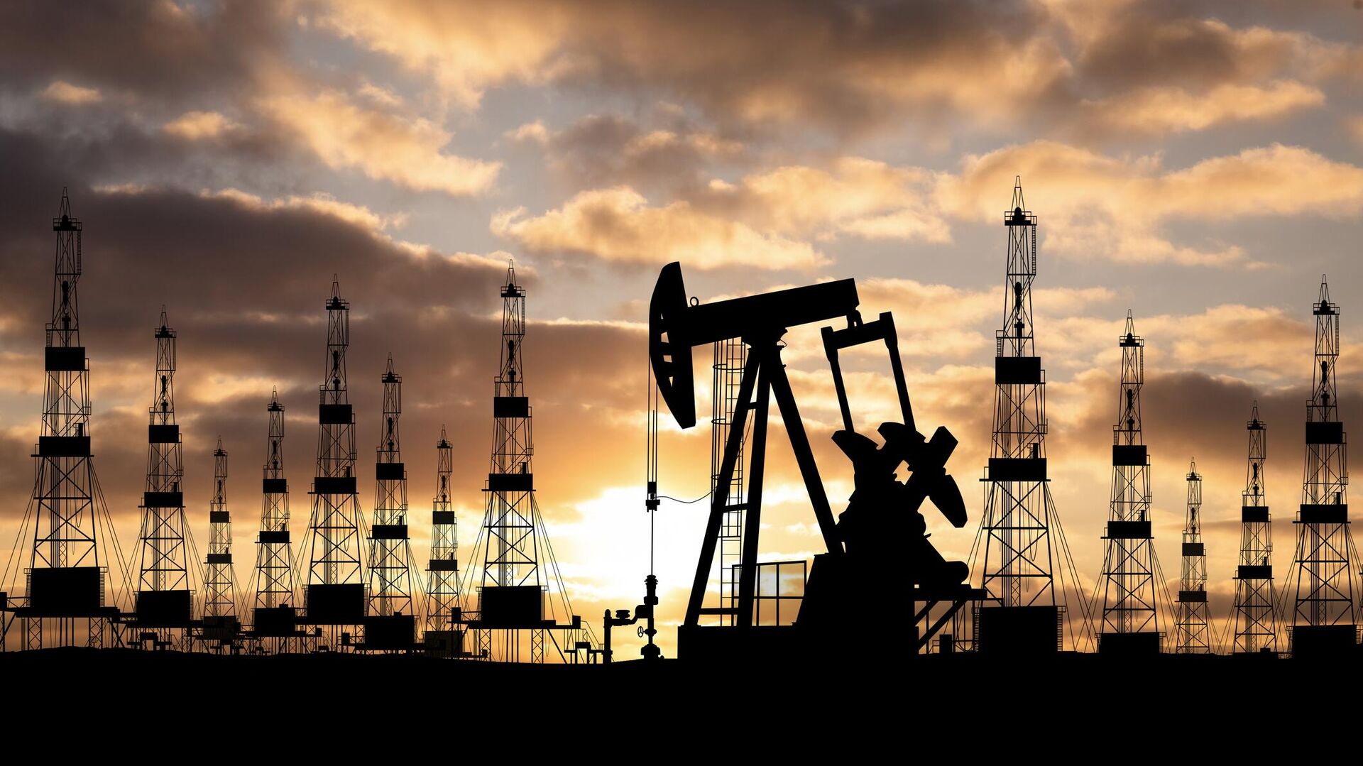 Работа нефтяных качалок - РИА Новости, 1920, 15.06.2025