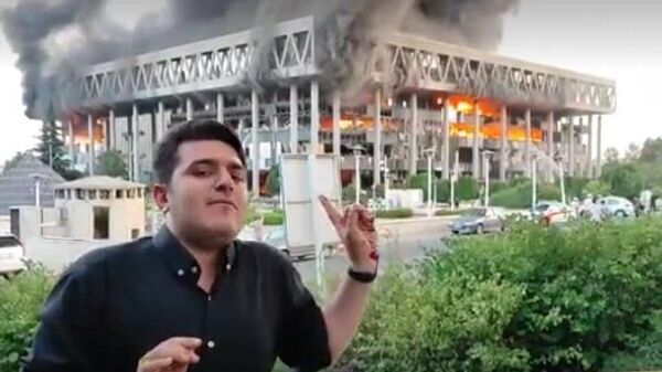 При ударе Израиля по зданию гостелерадиокомпании Ирана ранены журналисты 