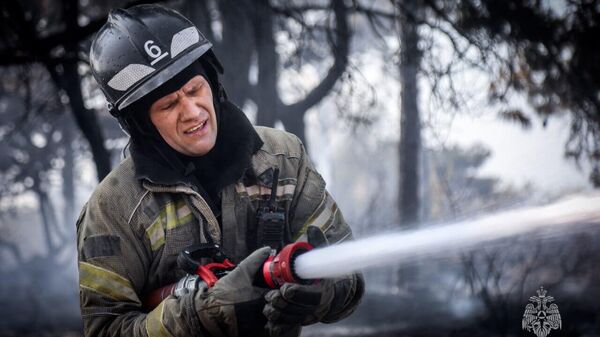 Тушение ландшафтного пожара