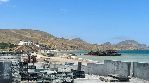 Реконструкция набережной в Коктебеле