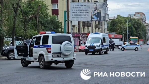 Кадры с места взрыва в Луганске