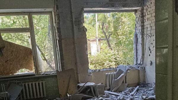 Обстрел ВСУ поликлиники в Новой Каховке Обстрел ВСУ поликлиники в Новой Каховке