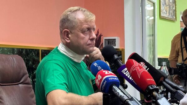 Пресс-конференция Олега Зубкова в Тайгане