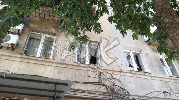 Последствия атаки ВСУ на Горловку