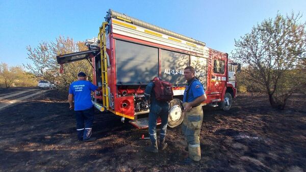 Пожар под Феодосией