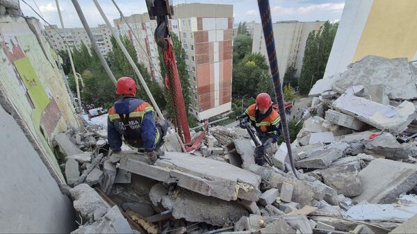 Ликвидация последствий взрыва газа в Саратове