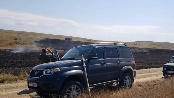 Машина стала причиной крупного пожара в природном заповеднике Крыма Машина стала причиной крупного пожара в природном заповеднике Крыма