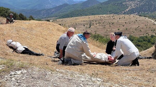 В Крыму прошли съемки нового фильма о русском силаче Василии Бабушкине