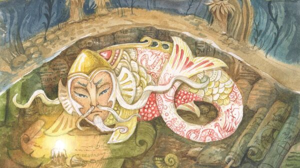 Иллюстрации к мифам и легендам народов Сибири Дарьи Субботиной