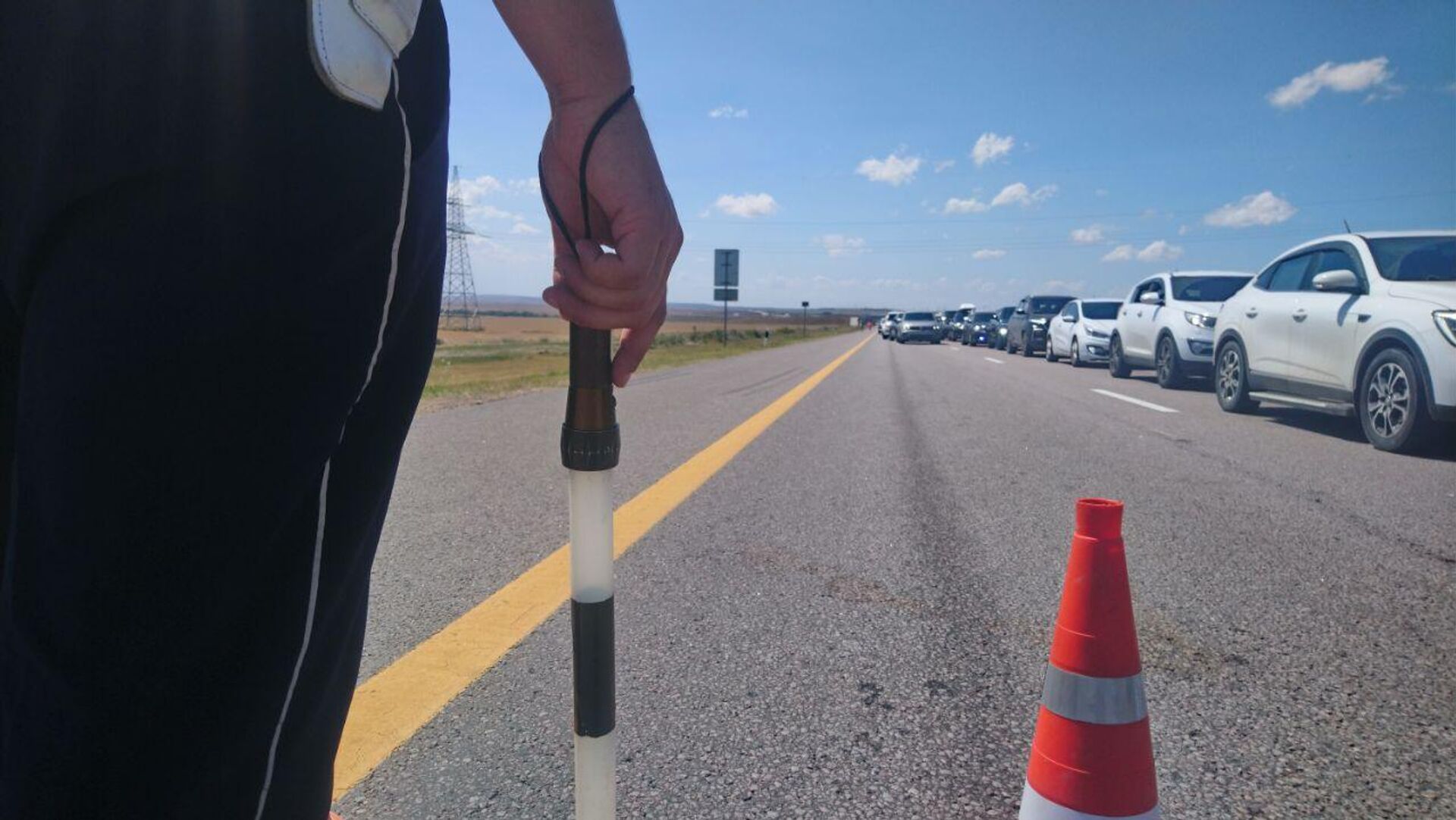 Очереди перед Крымский мостом - РИА Новости, 1920, 15.08.2025