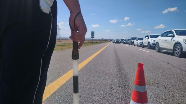 Очереди перед Крымский мостом