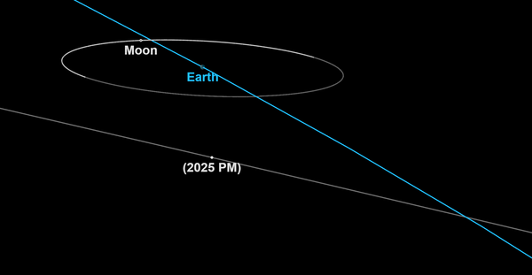 Астероид 2025 PM проходит мимо Земли