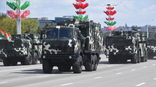 Зенитно-ракетный комплекс Полонез на параде в Минске 