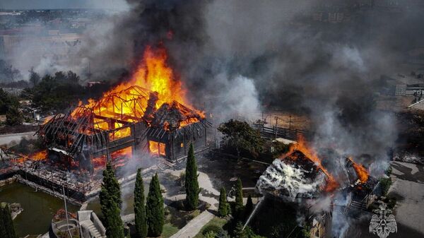 Пожар в Севастополе