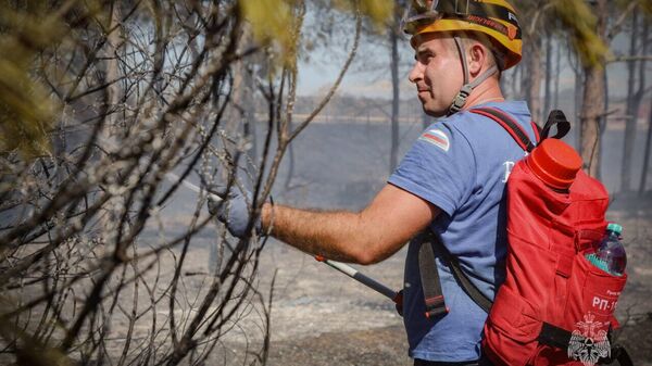 Пожар в Севастополе Пожар в Севастополе