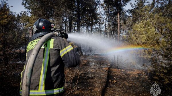 Пожар в Севастополе Пожар в Севастополе