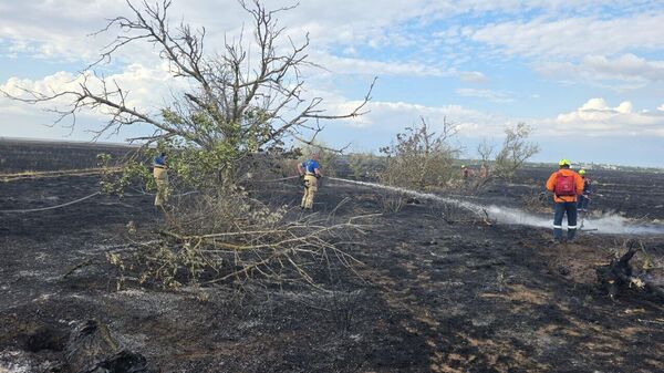 Пожар в Симферопольском районе