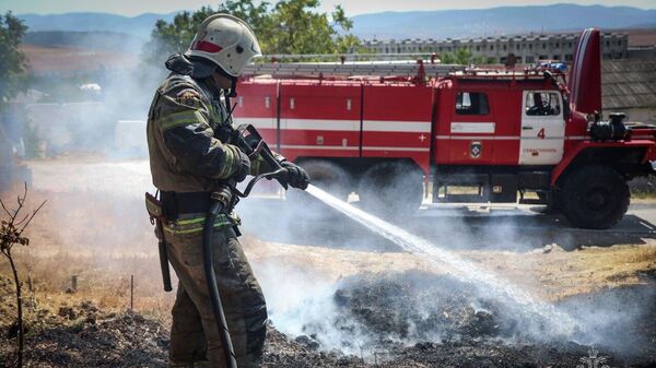 Пожар под Севастополем Пожар под Севастополем