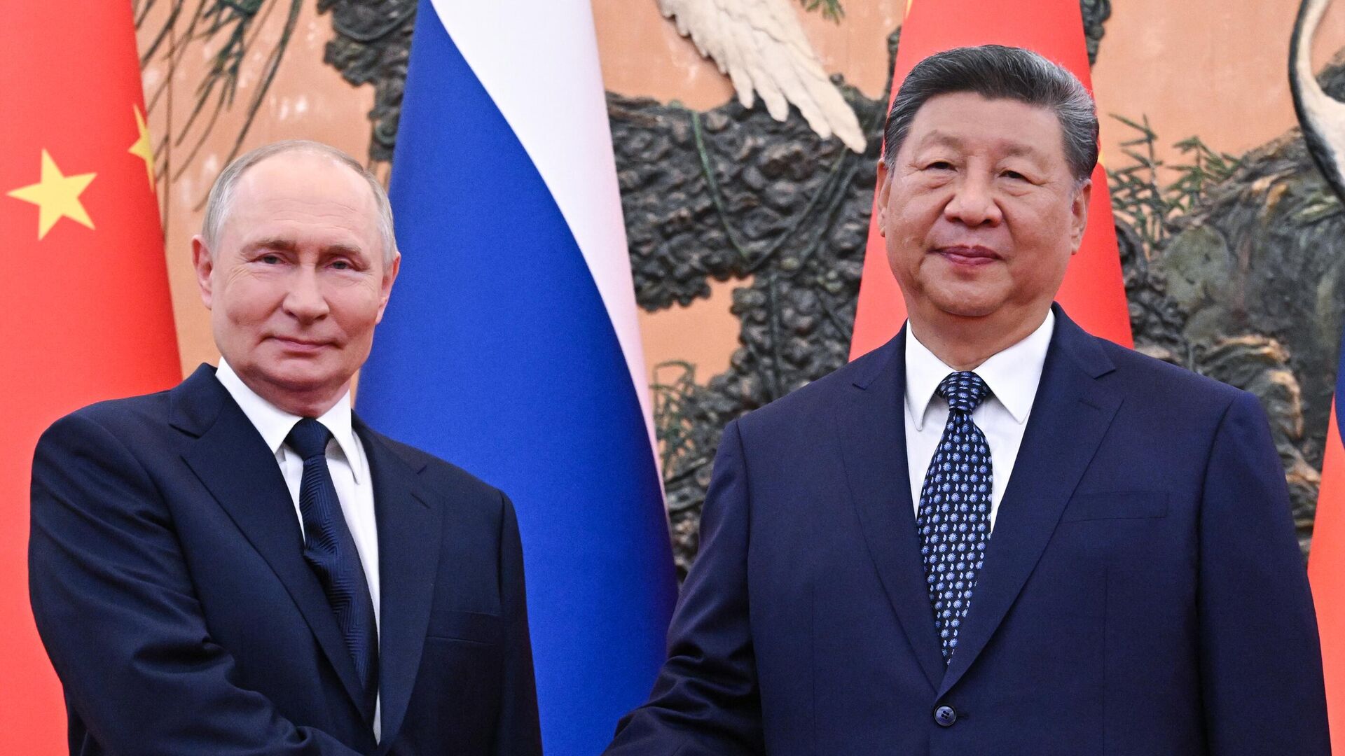 Президент РФ Владимир Путин и председатель Китайской Народной Республики (КНР) Си Цзиньпин - РИА Новости, 1920, 02.09.2025