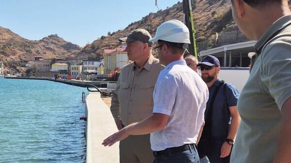 Хуснуллин ознакомился с ходом строительства яхтенной марины в Балаклаве