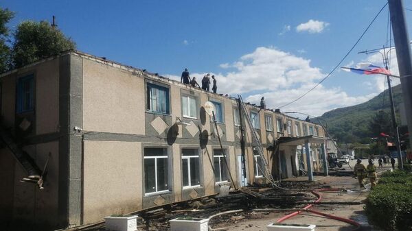 Пожар в Севастополе